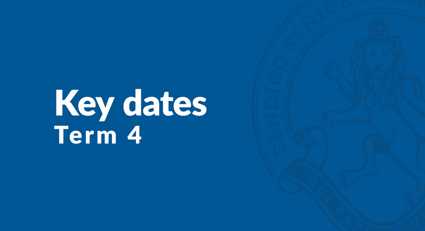 Key dates: Term 4